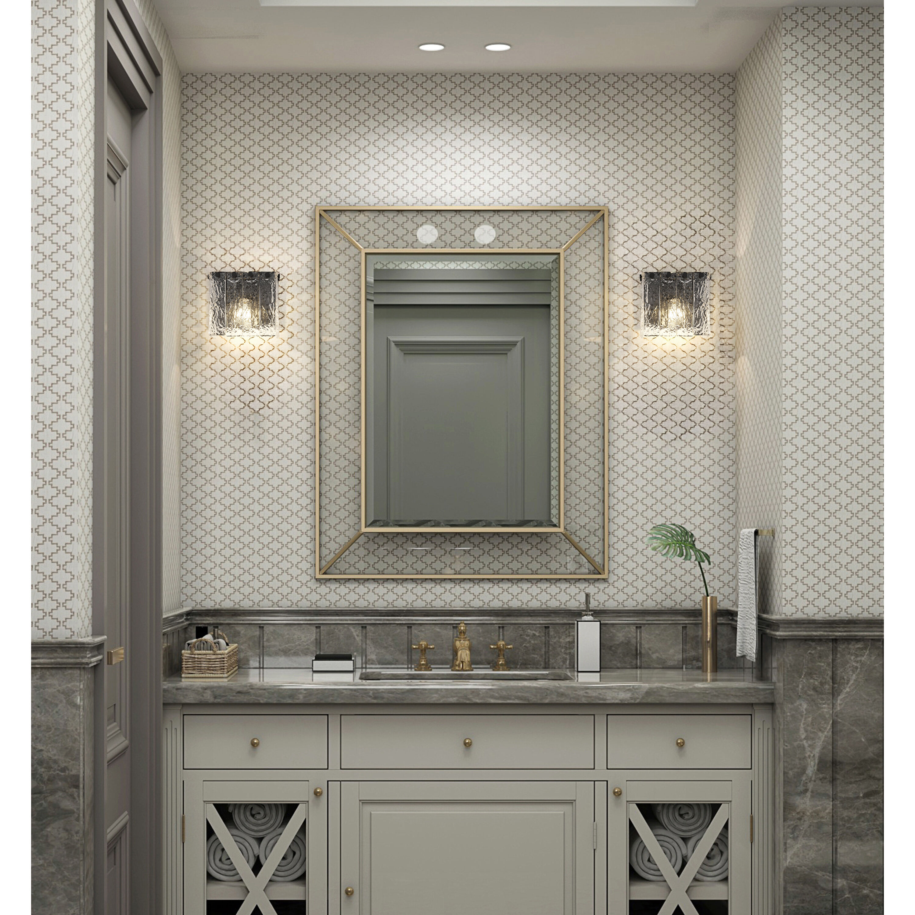 Glacier Wall Sconce Wall Light in Matte Black