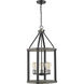 Kirkland 5 Light 16 inch Ashen Barnboard Chandelier Ceiling Light