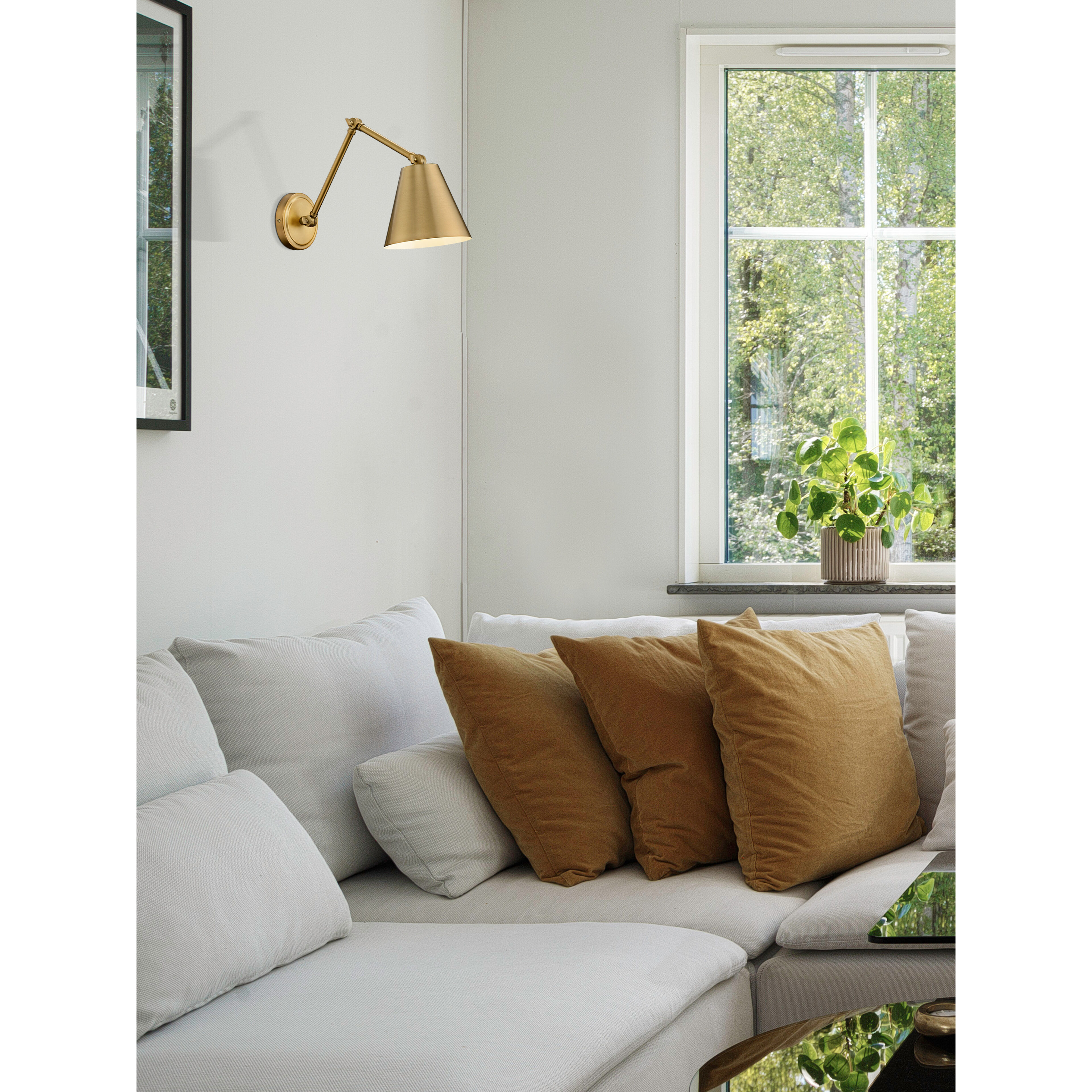 Z-Lite 347S-RB Regent 1 Light 7.5 inch Rubbed Brass Wall