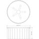 Glacier 5 Light 16.75 inch Matte Black Flush Mount Ceiling Light