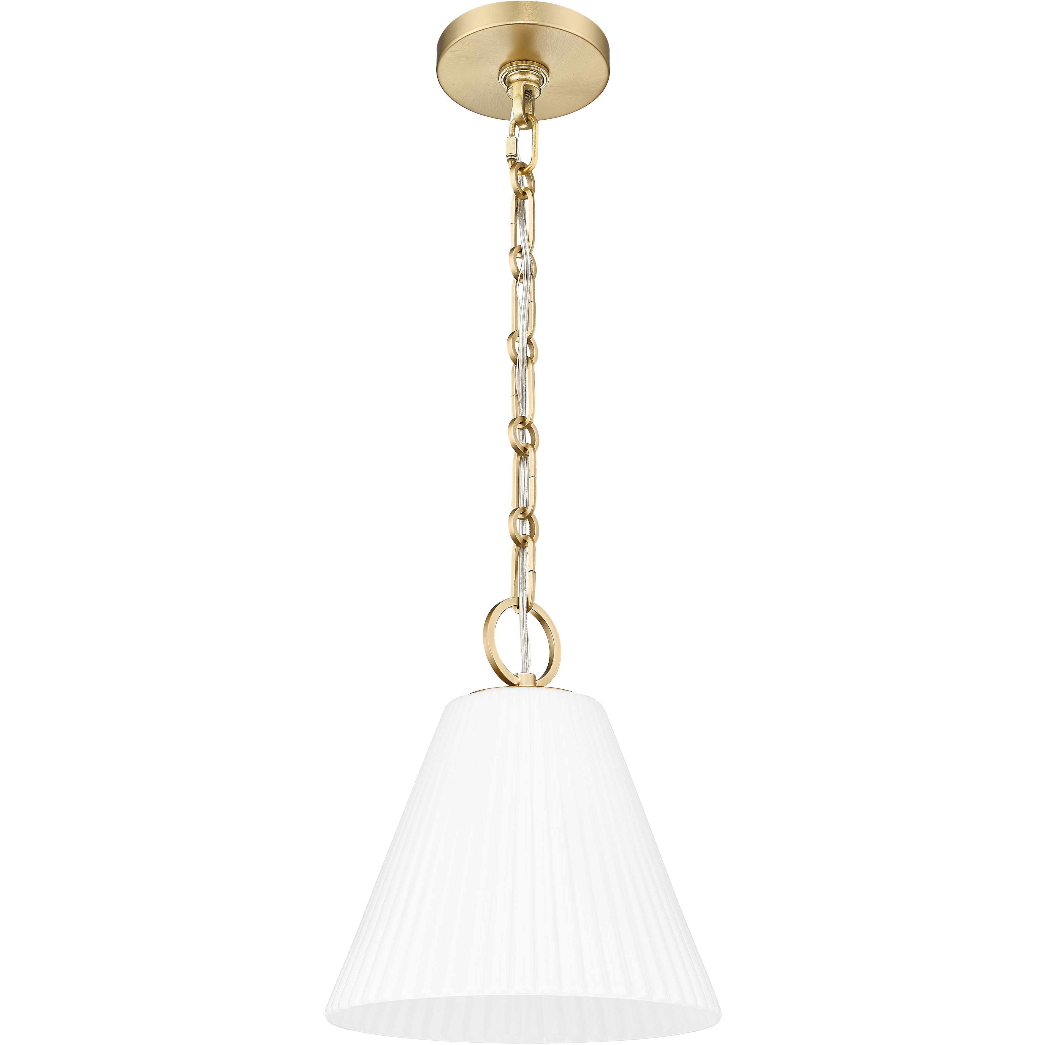 Alaric 1 Light 10 inch Modern Gold Pendant Ceiling Light