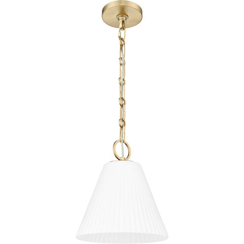 Alaric 1 Light 10 inch Modern Gold Pendant Ceiling Light