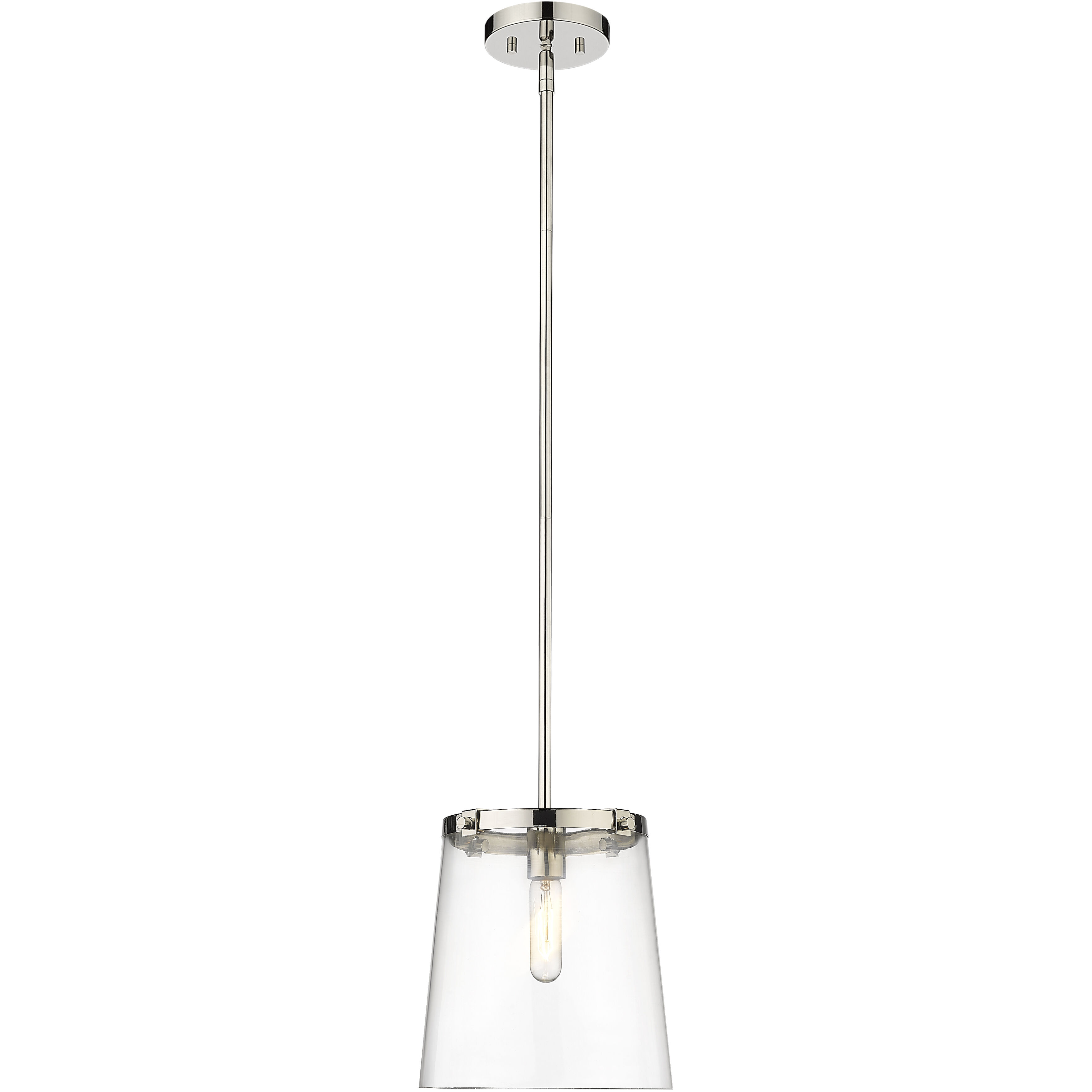 Callista 1 Light 10 inch Polished Nickel Pendant Ceiling Light
