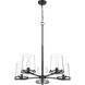Callista 5 Light 33 inch Matte Black Chandelier Ceiling Light