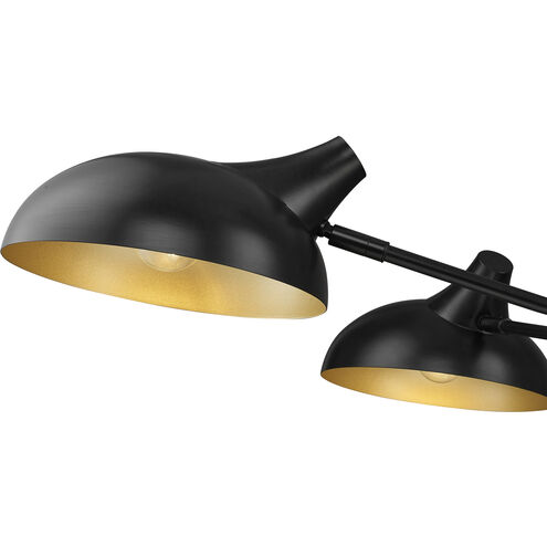 Bellamy 3 Light 46 inch Matte Black Semi Flush Mount Ceiling Light