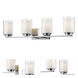 Willow 4 Light 31.5 inch Chrome Vanity Wall Light