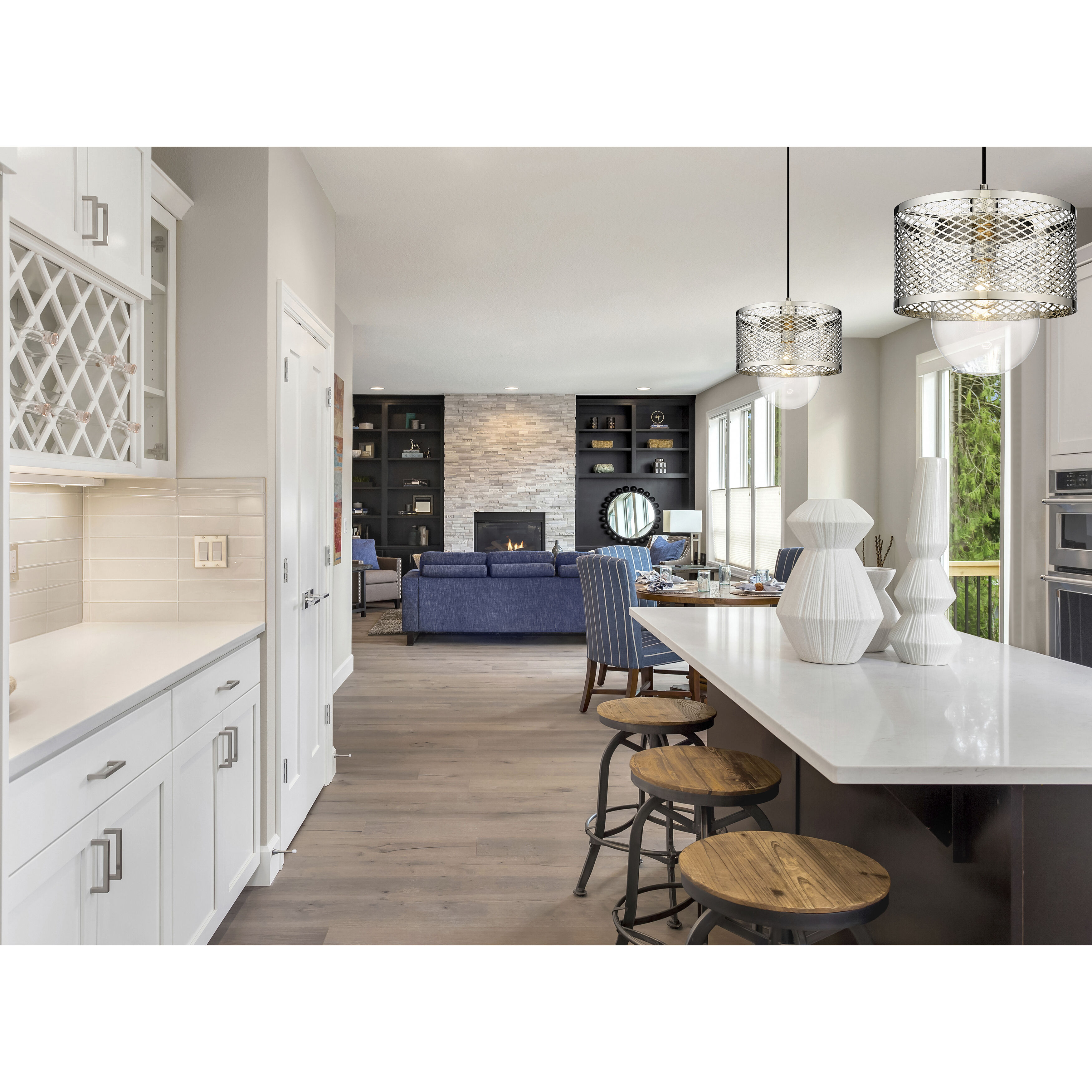 Kipton 1 Light 11 inch Polished Nickel Pendant Ceiling Light