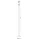 Brookside 1 Light 109.75 inch Black Outdoor Post Mounted Fixture