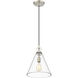 Harper 1 Light 11.5 inch Brushed Nickel Pendant Ceiling Light