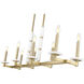 Kaden Linear Chandelier Ceiling Light in Modern Gold
