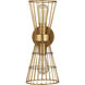 Alito 2 Light 7 inch Rubbed Brass Wall Sconce Wall Light