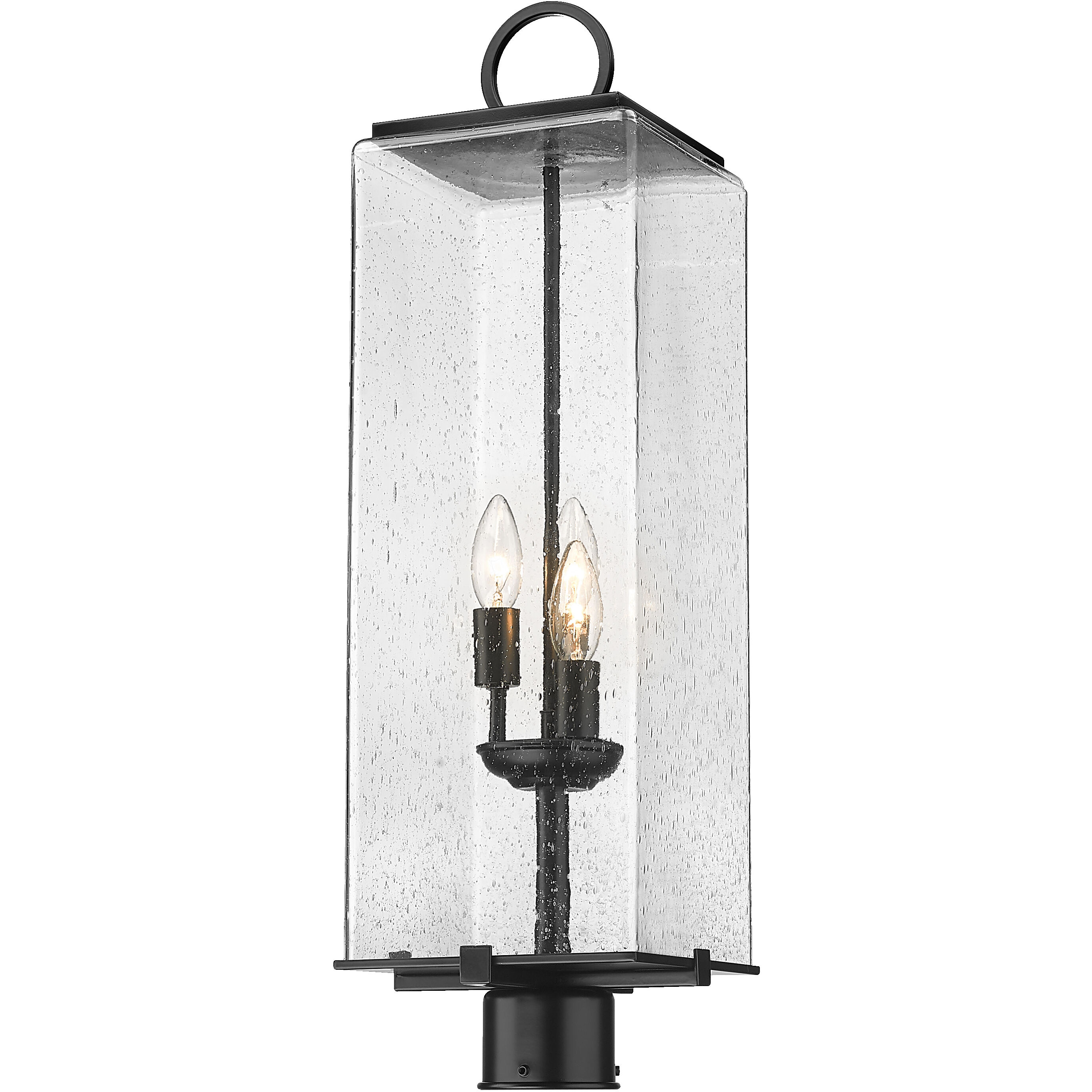 Z-Lite 592PHBR-BK Sana 3 Light 26.5 inch Black Outdoor Post