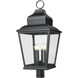 Raphael 4 Light 33 inch Sand Black Outdoor Post Mount Fixture in Soft Sand Black