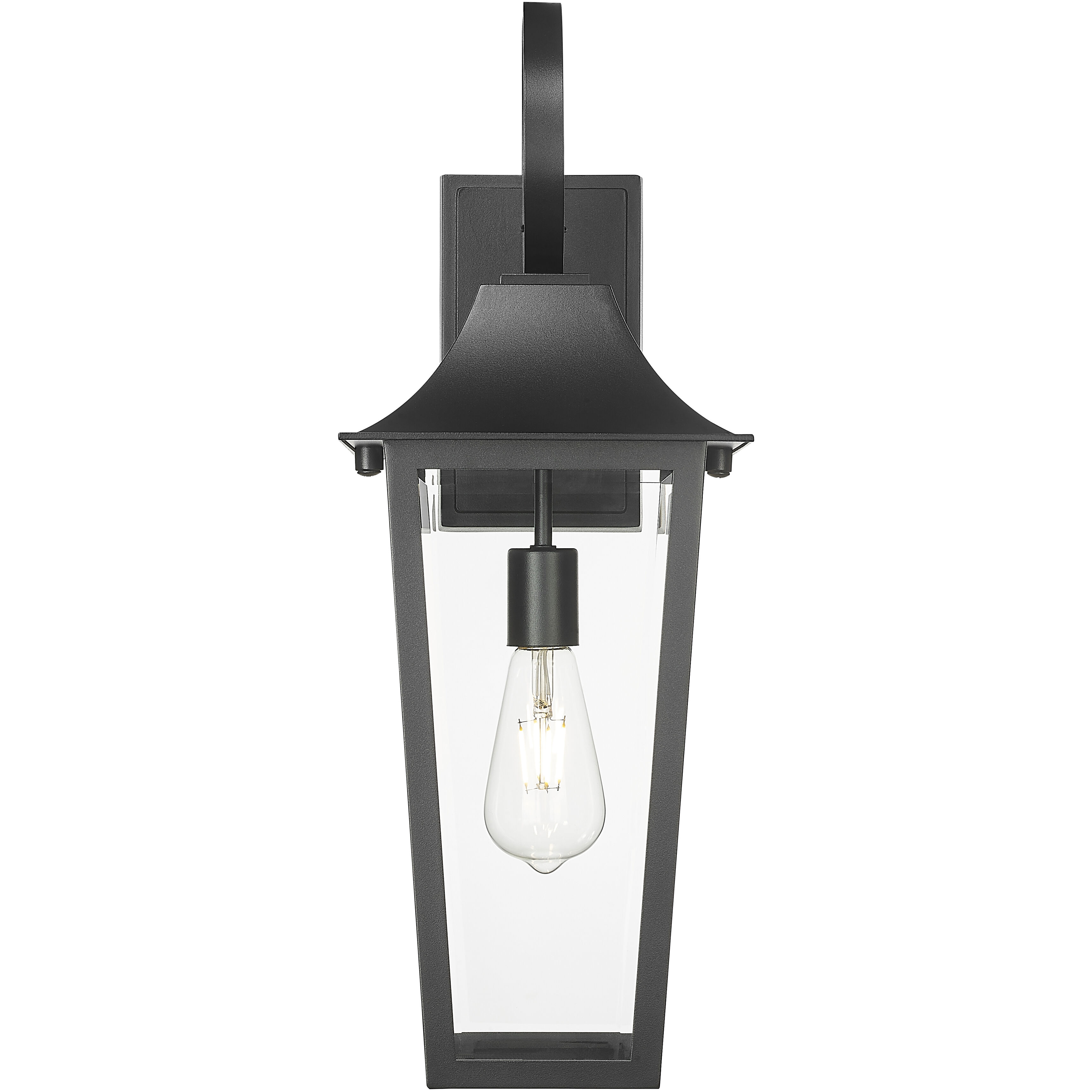 Gannon Outdoor Wall Light in Black, G9