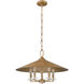 Rialto 5 Light 22 inch Signature Gold Pendant Ceiling Light