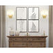 Saxon Wall Sconce Wall Light in Olde Brass