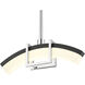 Arc LED 12.5 inch Chrome Billiard Light Ceiling Light