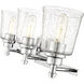 Bohin 3 Light 24 inch Chrome Vanity Wall Light