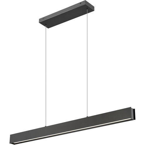 Hudson Linear Chandelier Ceiling Light in Matte Black