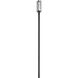 Aura 1 Light 143.75 inch Black Outdoor Post Mounted Fixture in G9