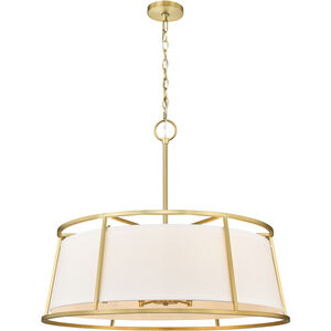Lenyx 8 Light 32 inch Rubbed Brass Chandelier Ceiling Light