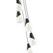 Aimie 5 Light 12 inch Matte Black Chandelier Ceiling Light