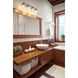 Vaughn 4 Light 31.5 inch Brushed Nickel Vanity Wall Light