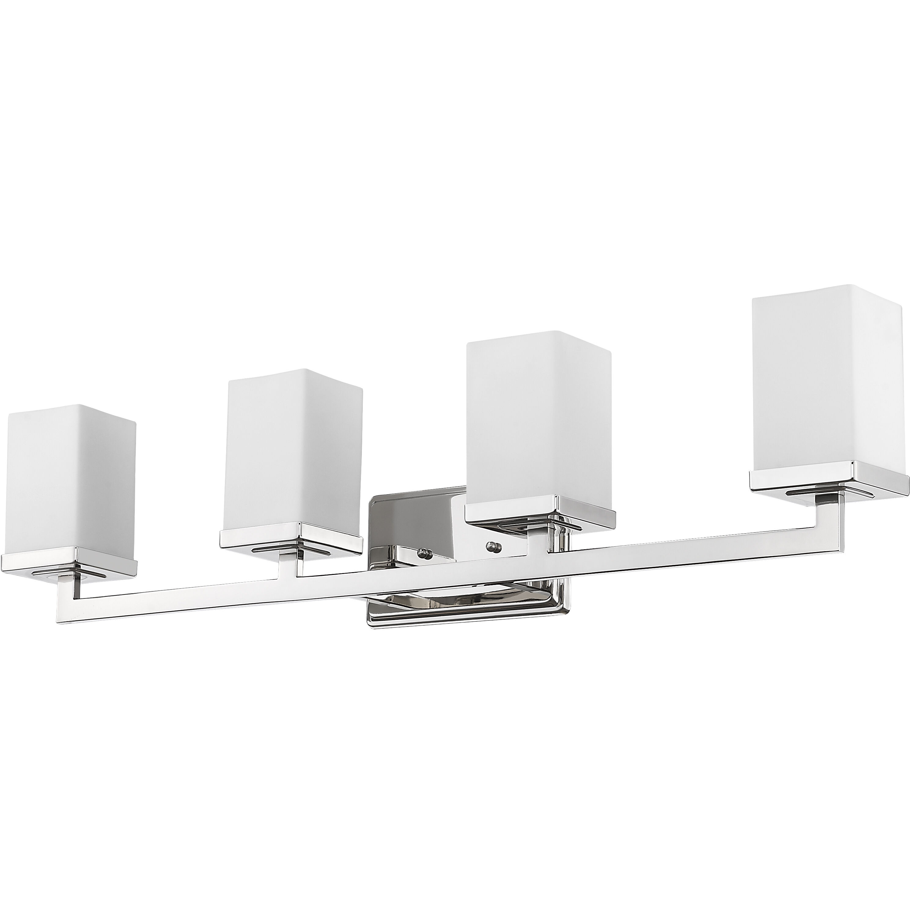 Tidal 4 Light 33.25 inch Chrome Vanity Wall Light