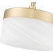 Renaud LED 6.75 inch Modern Gold Pendant Ceiling Light
