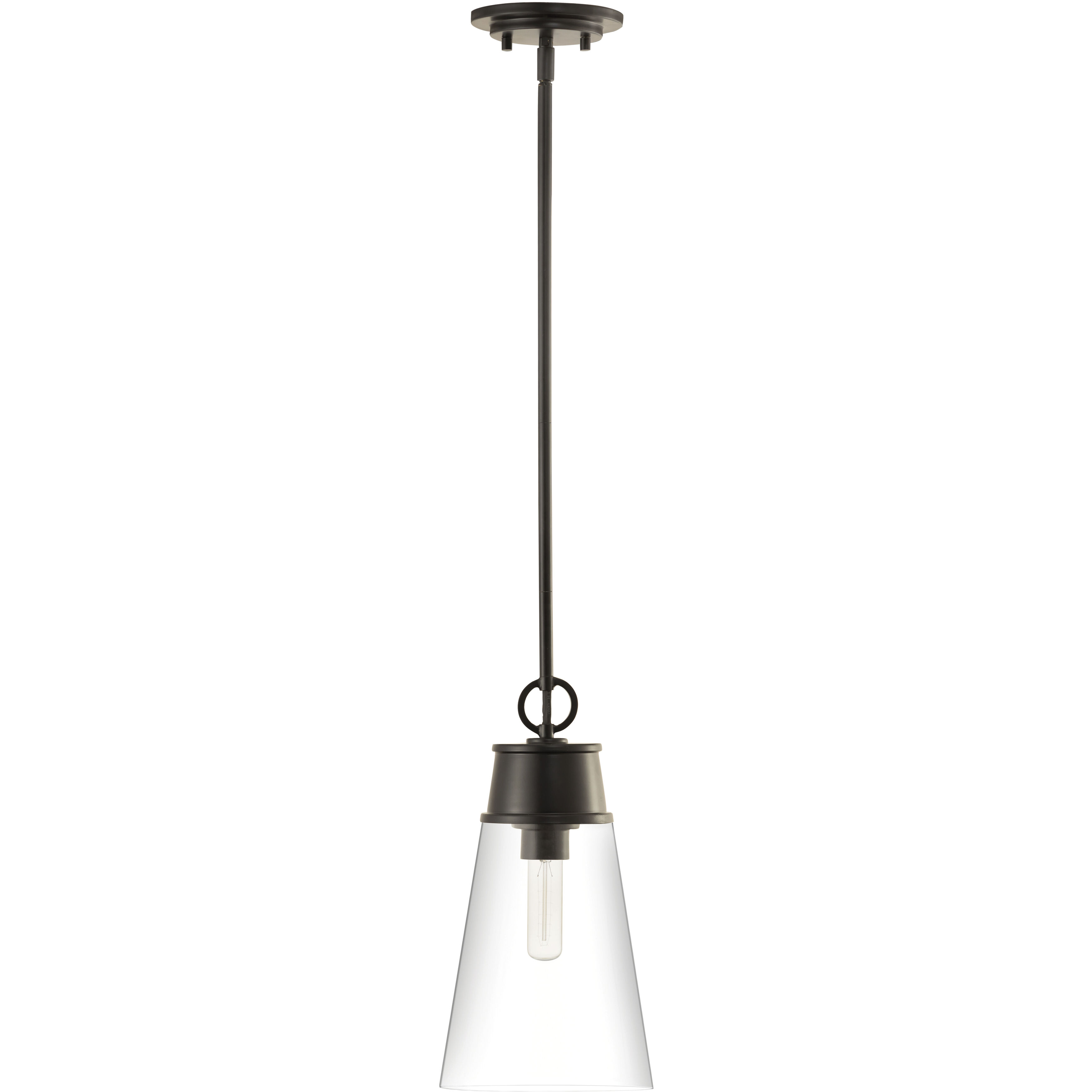 Wentworth 1 Light 7.5 inch Matte Black Pendant Ceiling Light