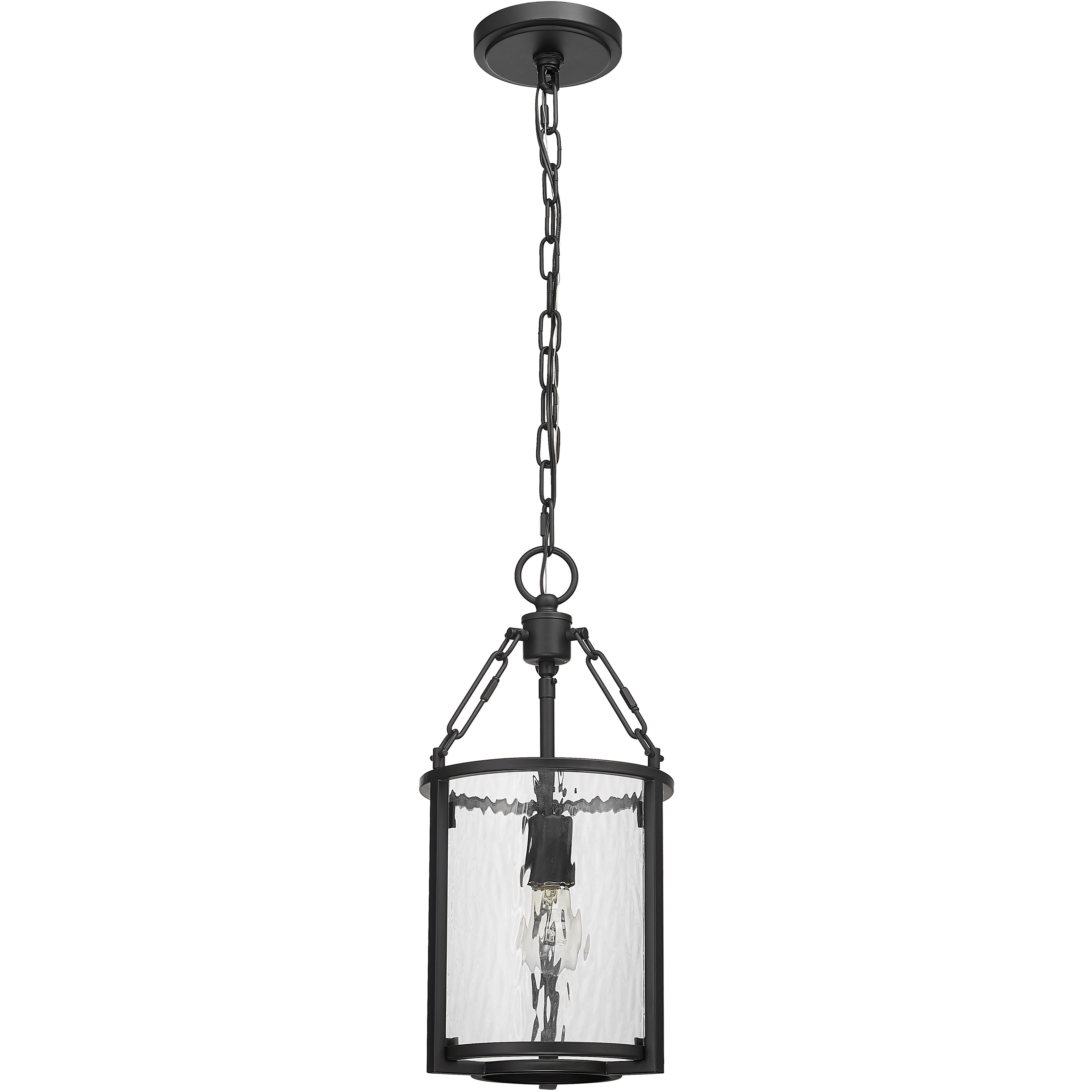 Z-Lite 346P8-MB Barrington 1 Light 8.25 inch Matte Black Pendant
