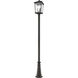 Beacon 3 Light 105.75 inch Oil Rubbed Bronze Outdoor Post Mounted Fixture in 21