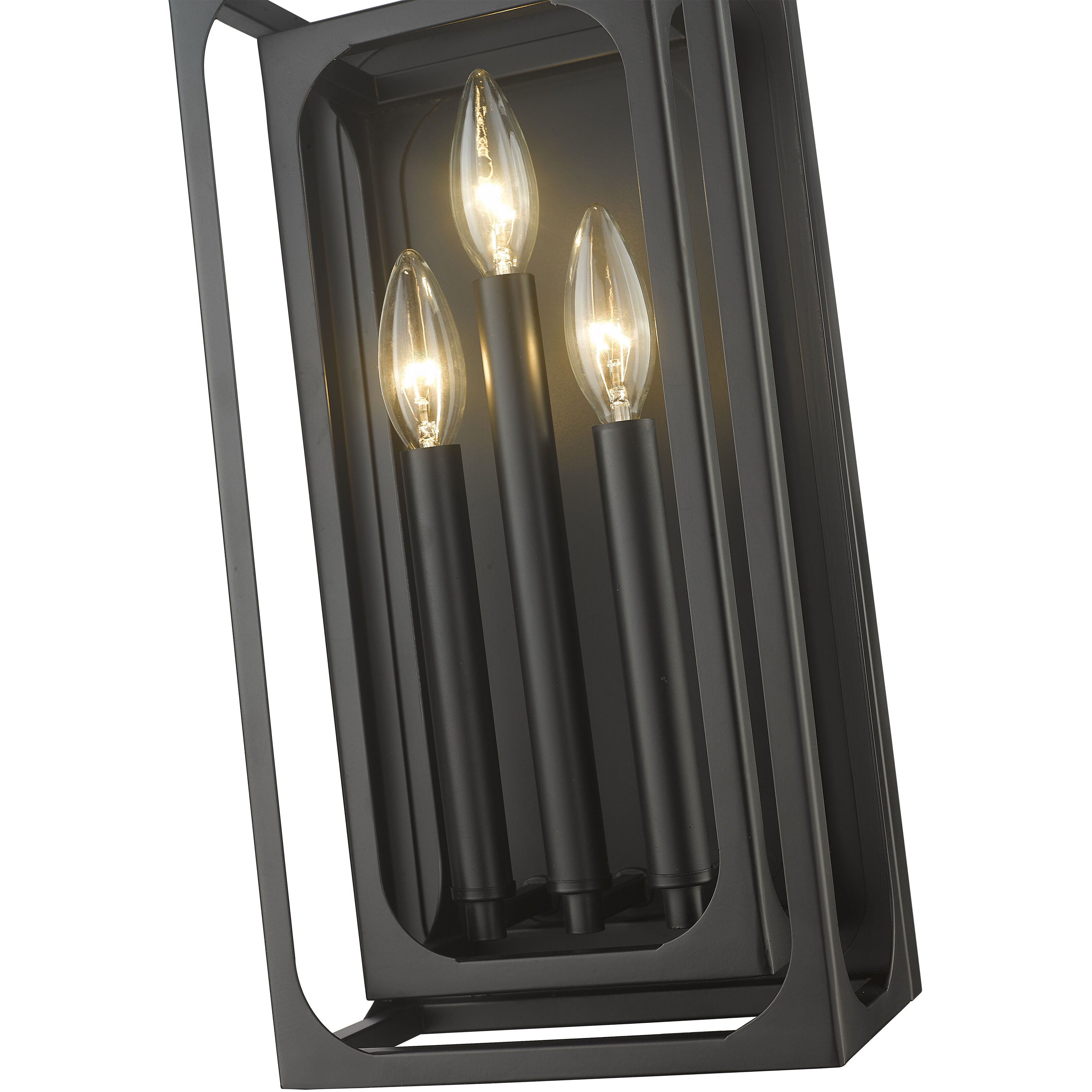 Z-Lite 3038-3S-MB Easton 3 Light 8 inch Matte Black Wall