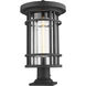 Jordan 1 Light 22.25 inch Black Outdoor Pier Mounted Fixture