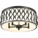 Harden 5 Light 20.25 inch Matte Black Flush mount Ceiling Light