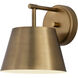 Lilly 1 Light 8 inch Rubbed Brass Wall Sconce Wall Light