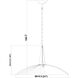 Lunelle 1 Light 24 inch Matte Black Pendant Ceiling Light