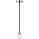 Neutra 1 Light 6 inch Matte Black and Polished Nickel Pendant Ceiling Light