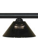 Riviera 3 Light 57.5 inch Matte Black Billiard Ceiling Light in Smoke Acrylic, 10.75