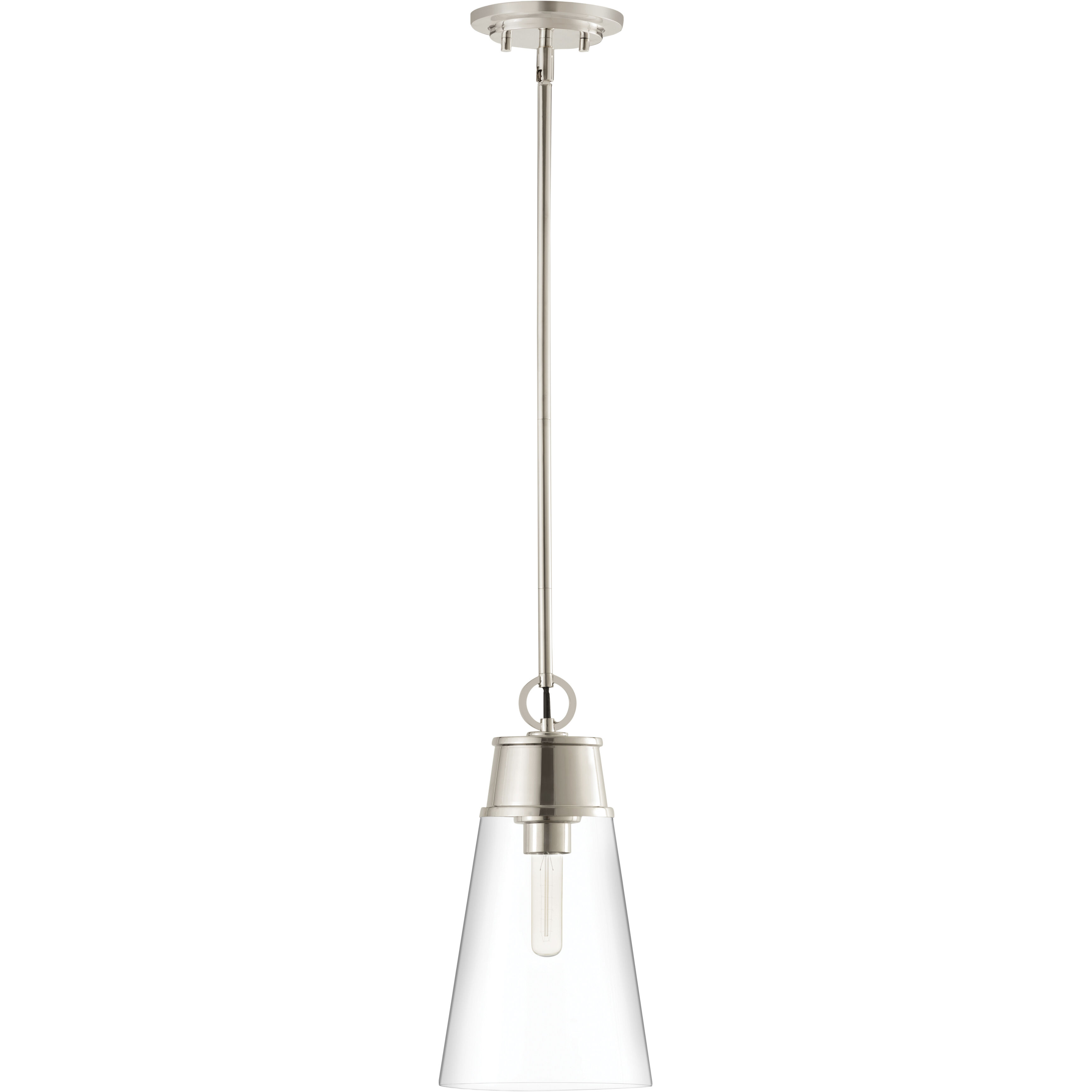 Wentworth 1 Light 7.5 inch Polished Nickel Pendant Ceiling Light