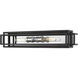 Titania 2 Light 24 inch Black and Chrome Vanity Wall Light
