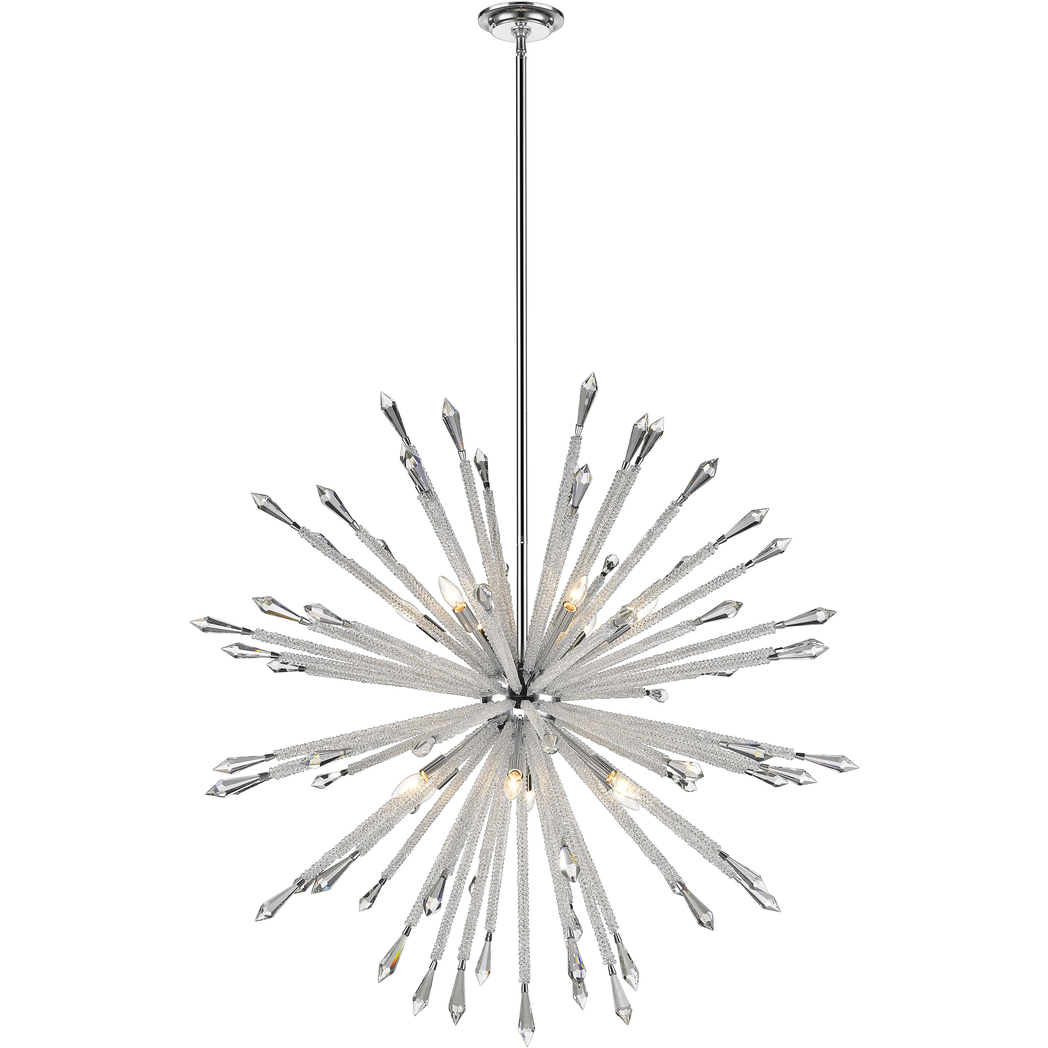 Soleia 12 Light 47.13 inch Chrome Chandelier Ceiling Light in 53