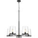 Callista 5 Light 33 inch Matte Black Chandelier Ceiling Light