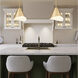 Aria 1 Light 12 inch Modern Gold Pendant Ceiling Light in Modern Gold & Inner White