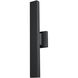 Edge LED 20.5 inch Black Outdoor Wall Light