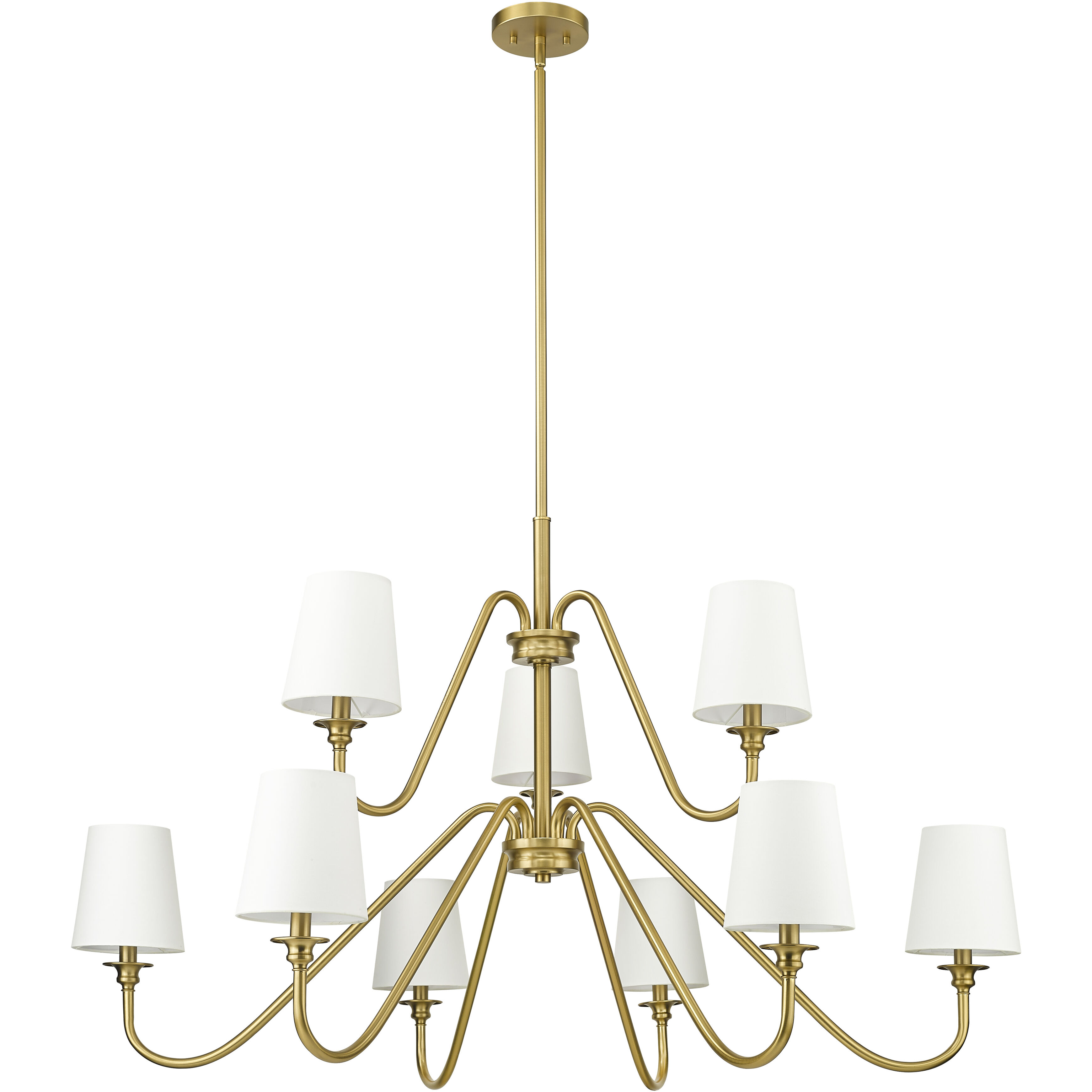 Gianna 9 Light 46 inch Modern Gold Chandelier Ceiling Light