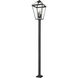 Talbot 4 Light 128.25 inch Black Outdoor Post Mounted Fixture