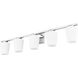 Nextra 5 Light 42 inch Chrome Bath Vanity Wall Light