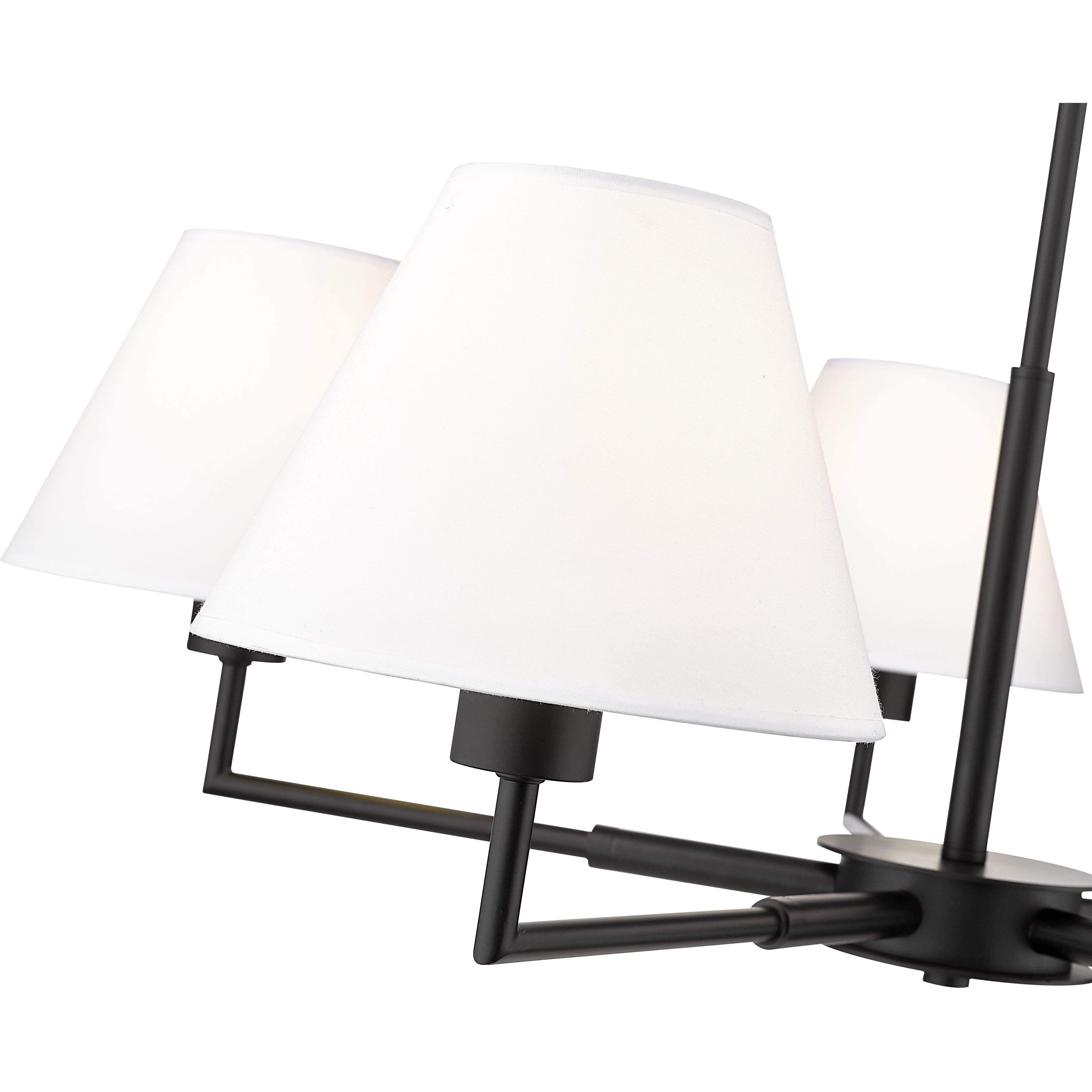 Leila 5 Light 34 inch Matte Black Chandelier Ceiling Light