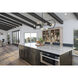 Neutra 7 Light 56 inch Matte Black and Polished Nickel Linear Chandelier Ceiling Light